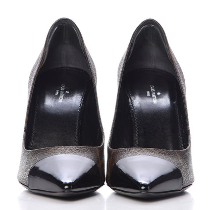 Louis Vuitton Patent Monogram Fetish Pumps 37 Black 2 of 12