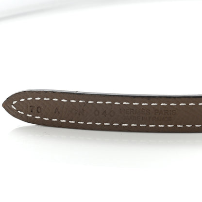 Hermes Epsom 13mm Roulis Belt 70 Etoupe White 10 of 11
