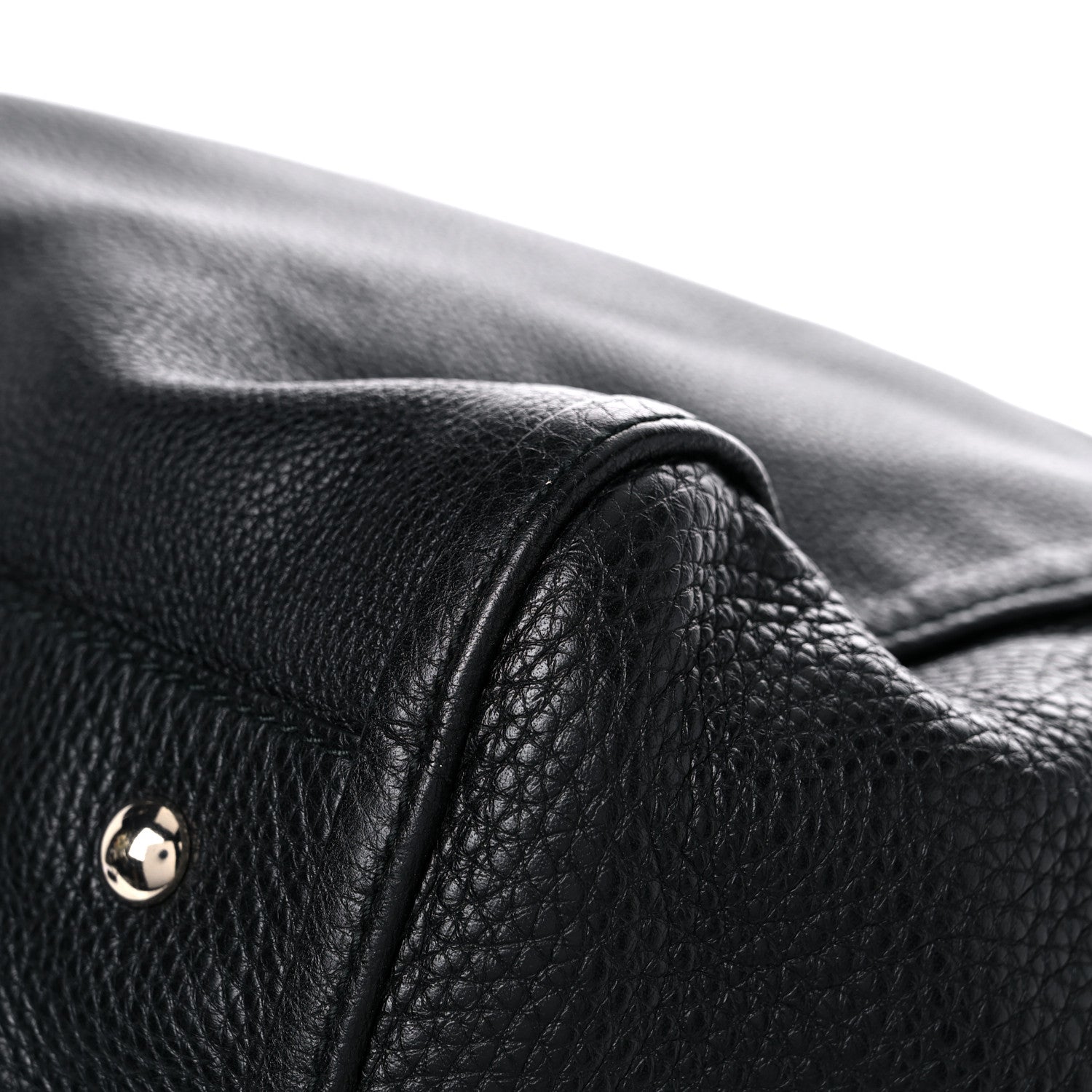 Gucci Pebbled Calfskin Large Soho Shoulder Bag Black 11 of 11