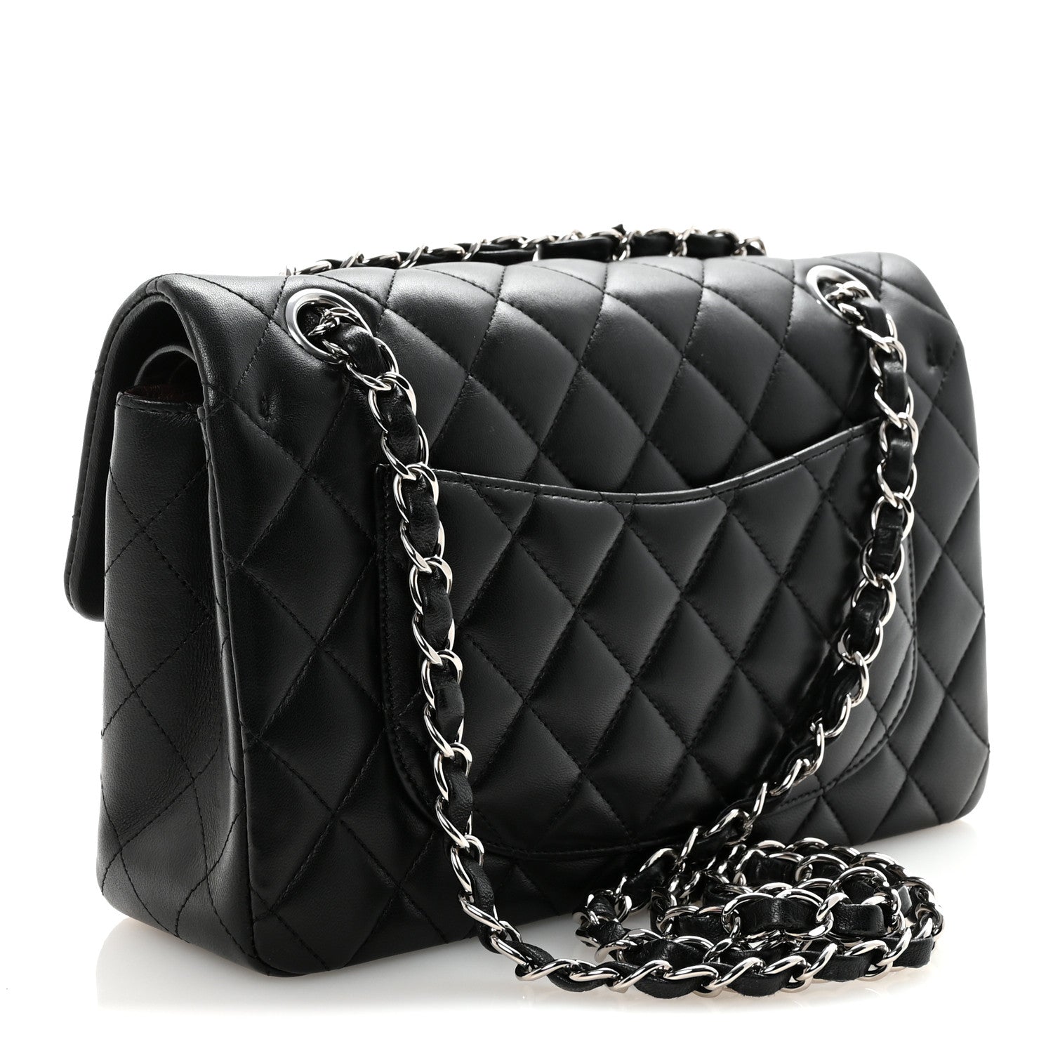 Chanel Lambskin Quilted Small Double Flap Black 3 of 10