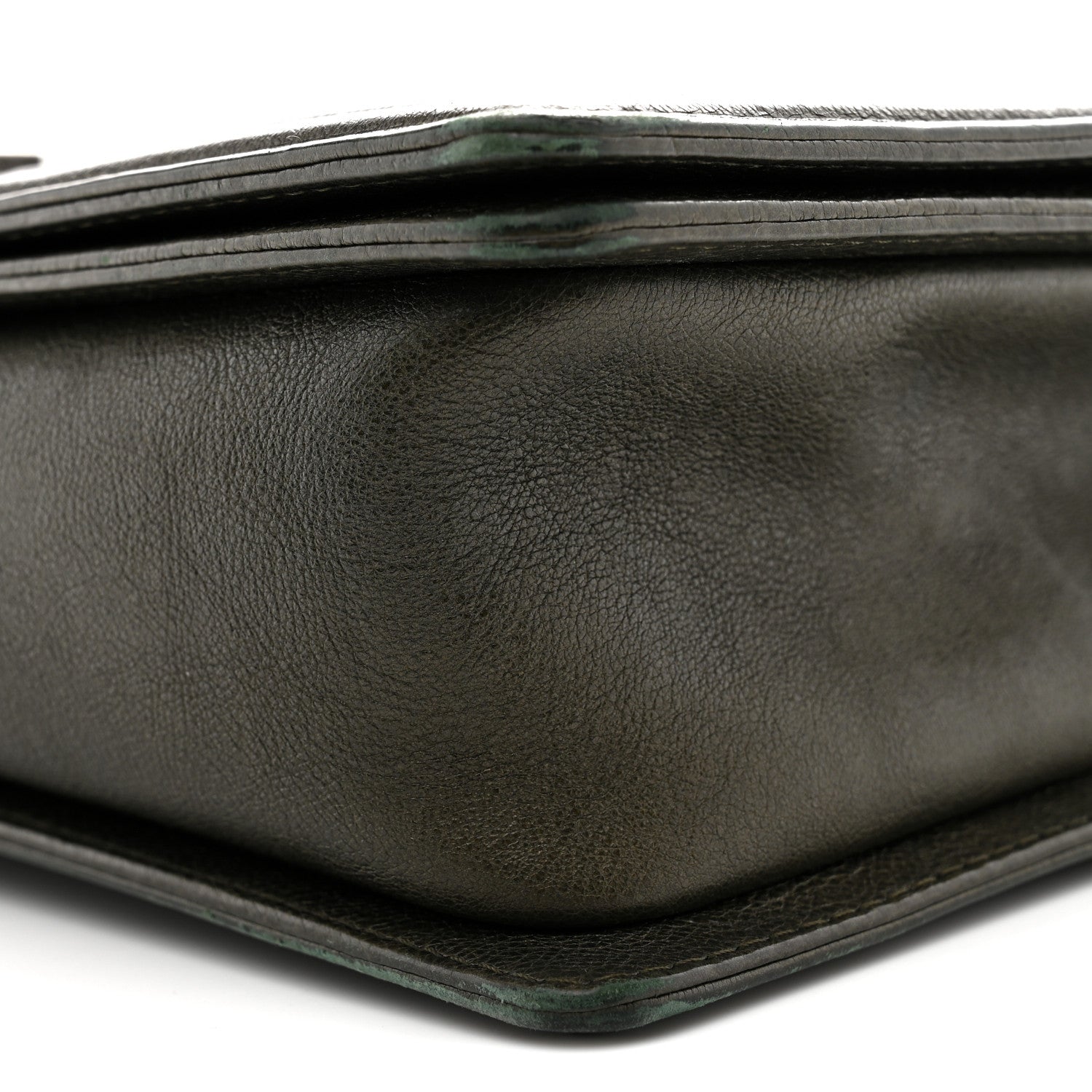 Chanel Calfskin Quilted Large Boy Flap Green 10 of 14