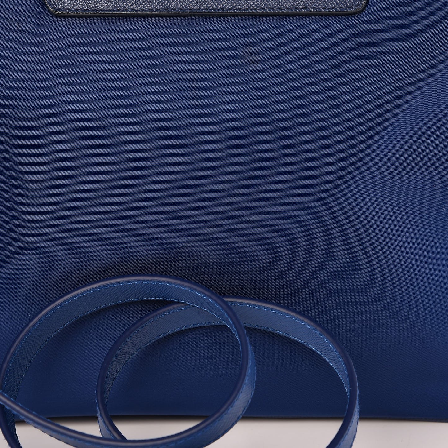 Tessuto Nylon Saffiano Crossbody Bag Bluette