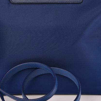 Prada Tessuto Nylon Saffiano Crossbody Bag Bluette 9 of 11