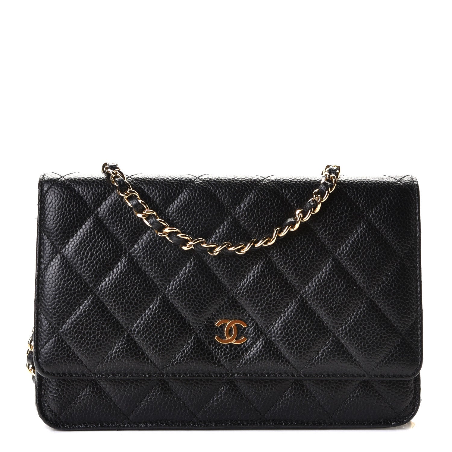 Chanel Caviar Quilted Wallet On Chain WOC Black 1 of 7