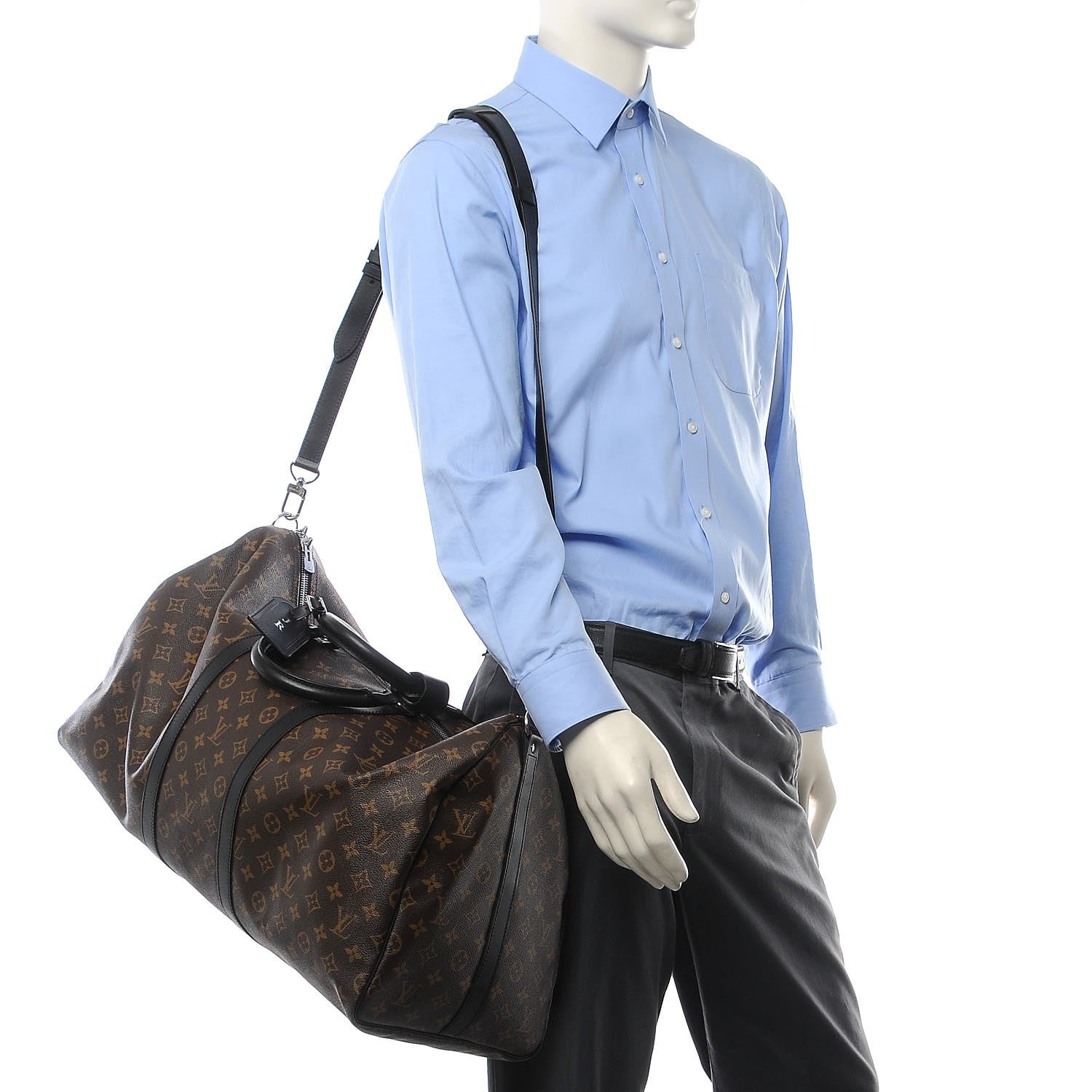 Louis Vuitton Monogram Macassar Keepall Bandouliere 55 4 of 9