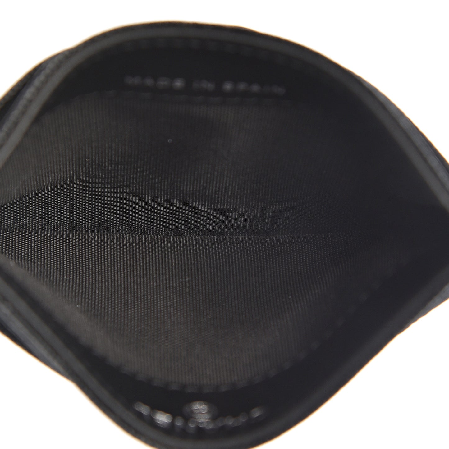 Caviar Quilted Boy Card Holder Black
