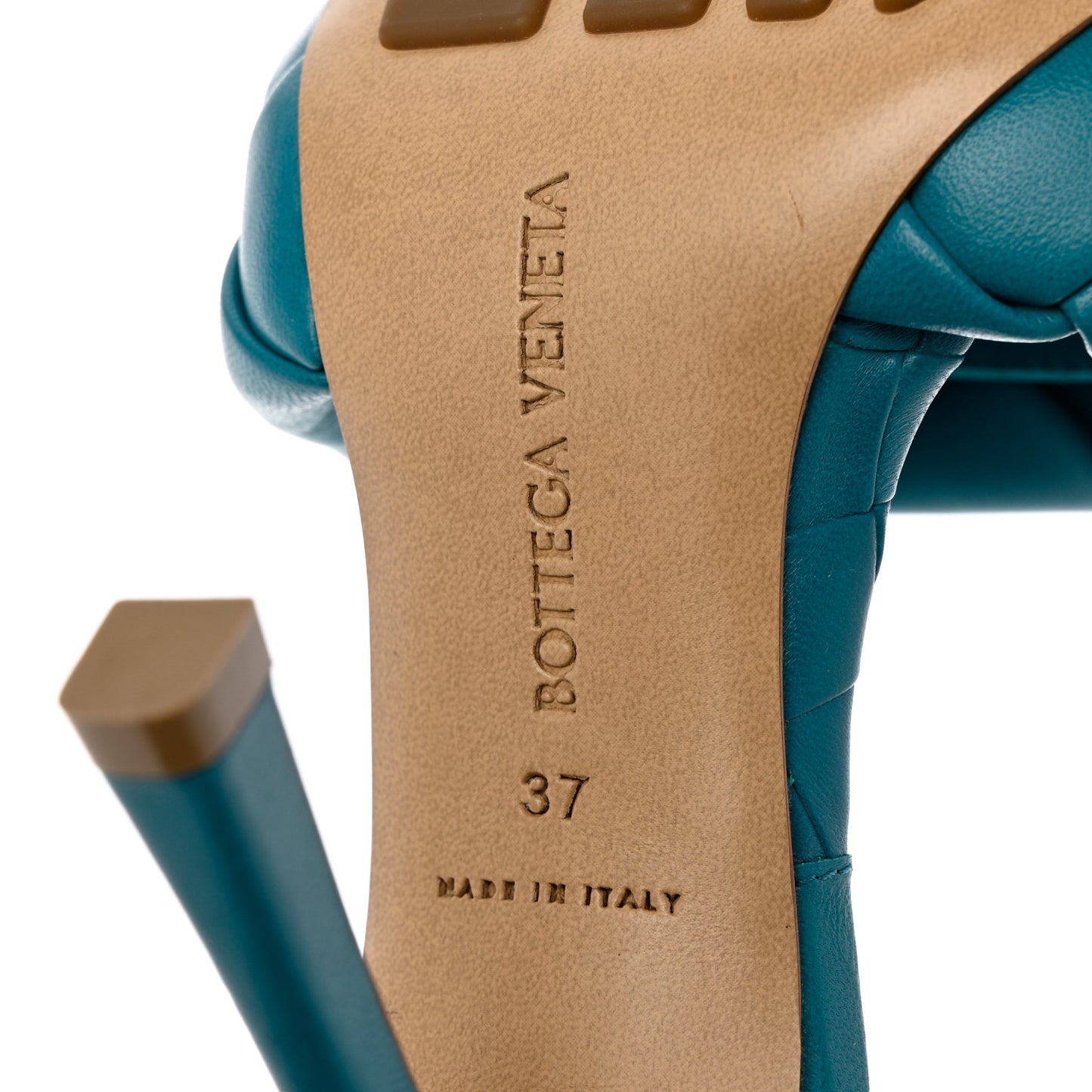 Nappa Maxi Intrecciato Lido Mule Sandals 37 Blaster