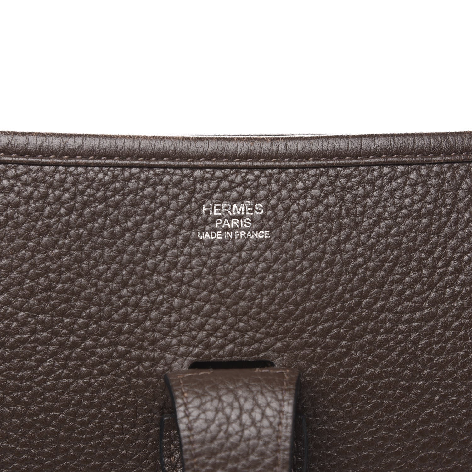 Hermes Taurillon Clemence Evelyne III GM Cacao 6 of 11