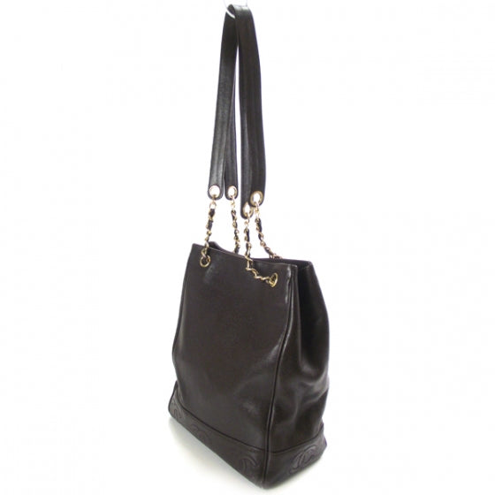 Caviar Shoulder Bag Brown