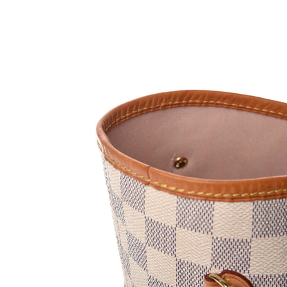 Louis Vuitton Damier Azur Neverfull MM Rose Ballerine 23 of 23