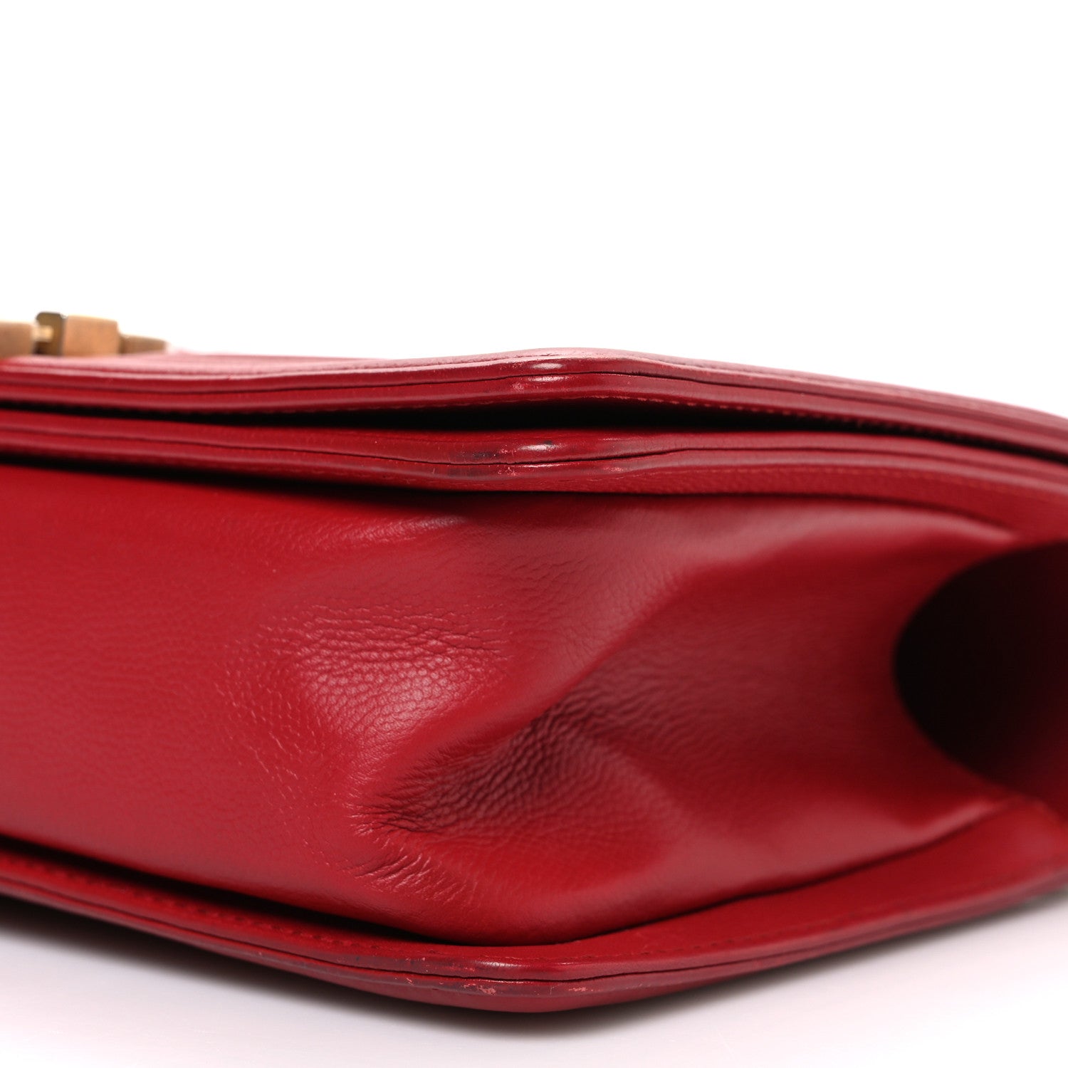 Chanel Caviar Quilted Medium Boy Flap Red 10 of 10