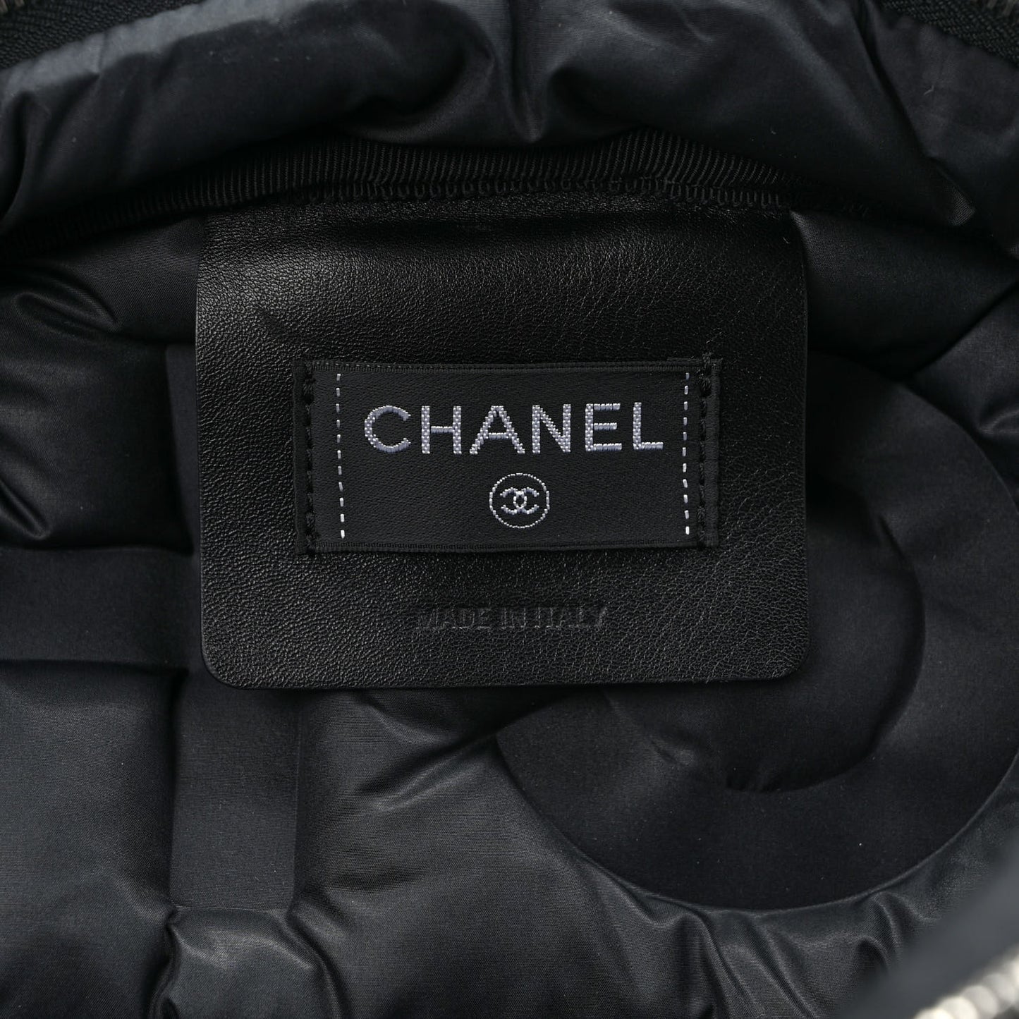 Nylon Embossed Small Doudoune Backpack Black