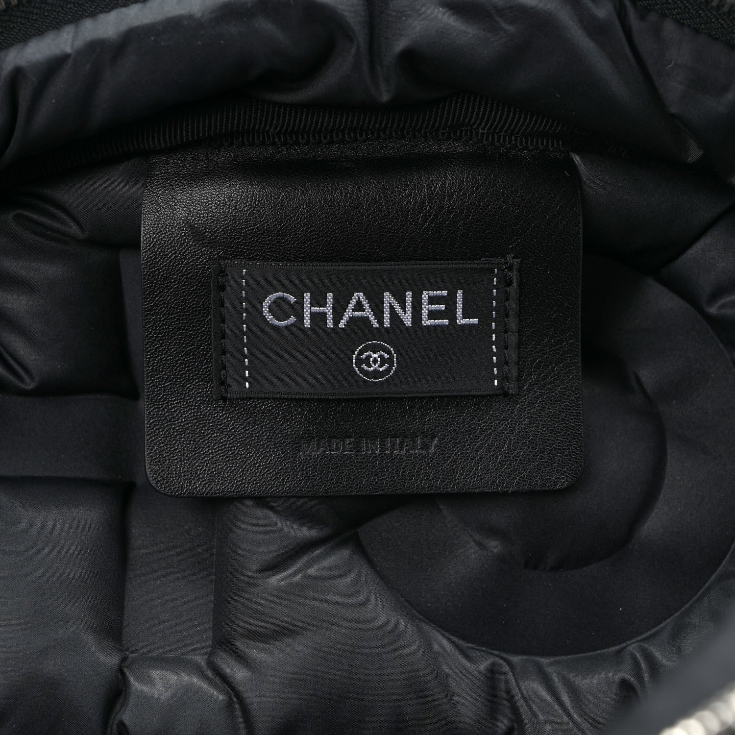 Chanel Nylon Embossed Small Doudoune Backpack Black 6 of 8
