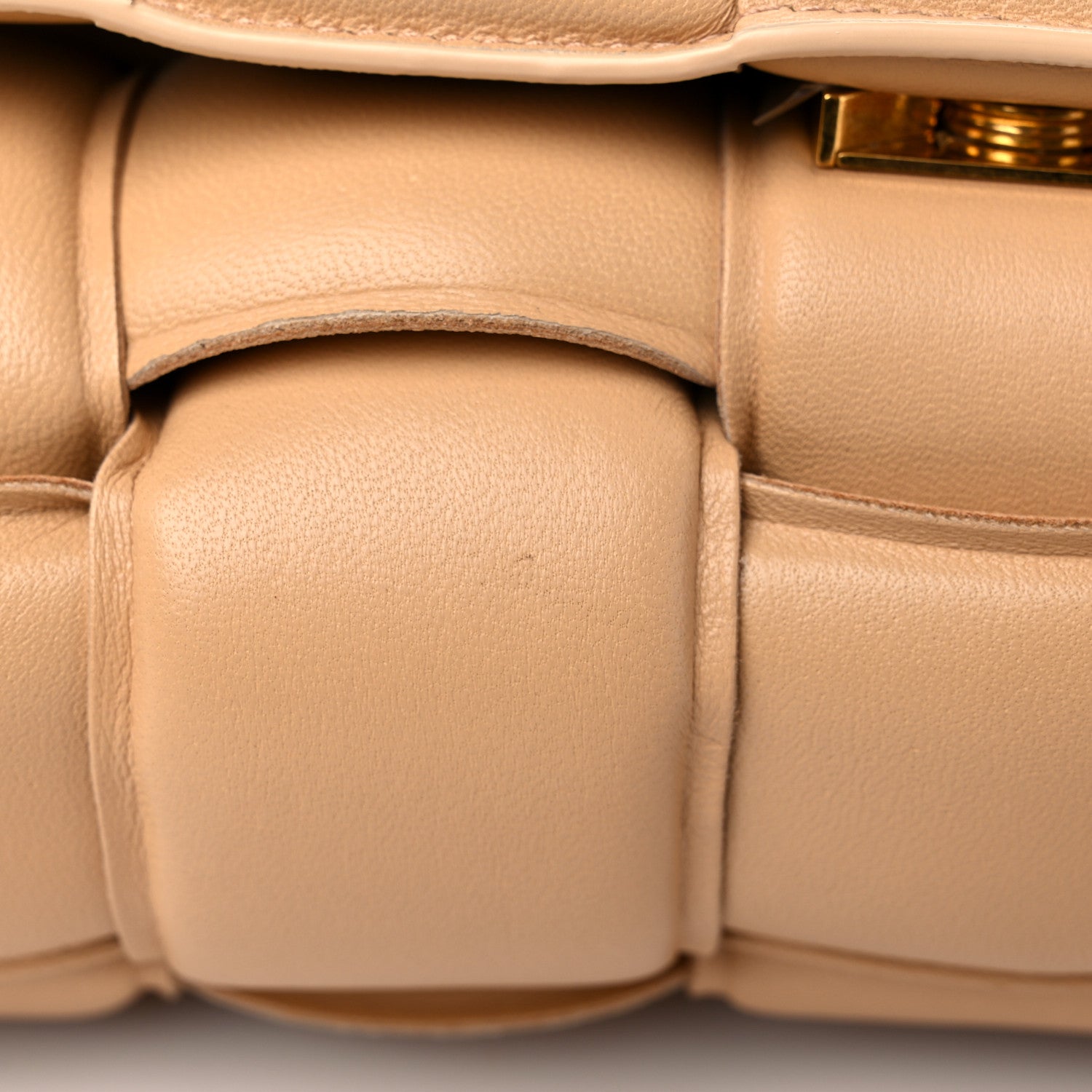 Bottega Veneta Nappa Maxi Intreccio Padded Cassette Crossbody Bag Almond 9 of 11