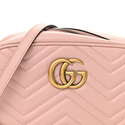 Gucci Calfskin Matelasse Small GG Marmont Chain Shoulder Bag Perfect Pink 8 of 11