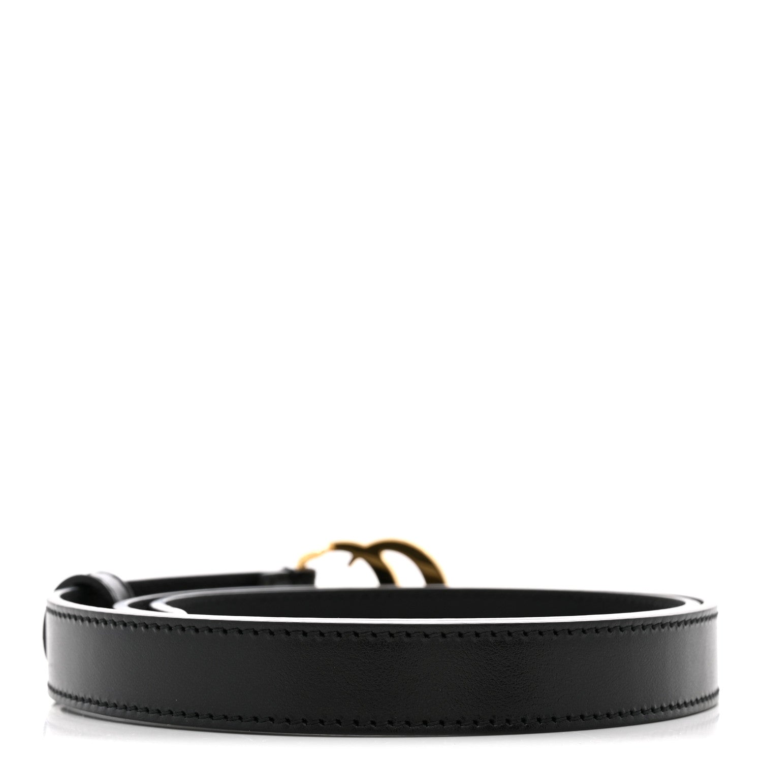 Gucci Calfskin Double G 20mm Belt 80 32 Black 2 of 6