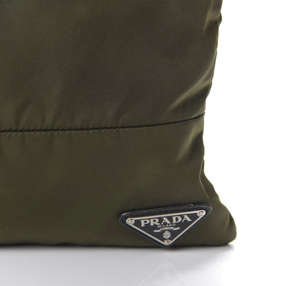 Prada Tessuto Nylon Flat Messenger Bag Militare 9 of 10
