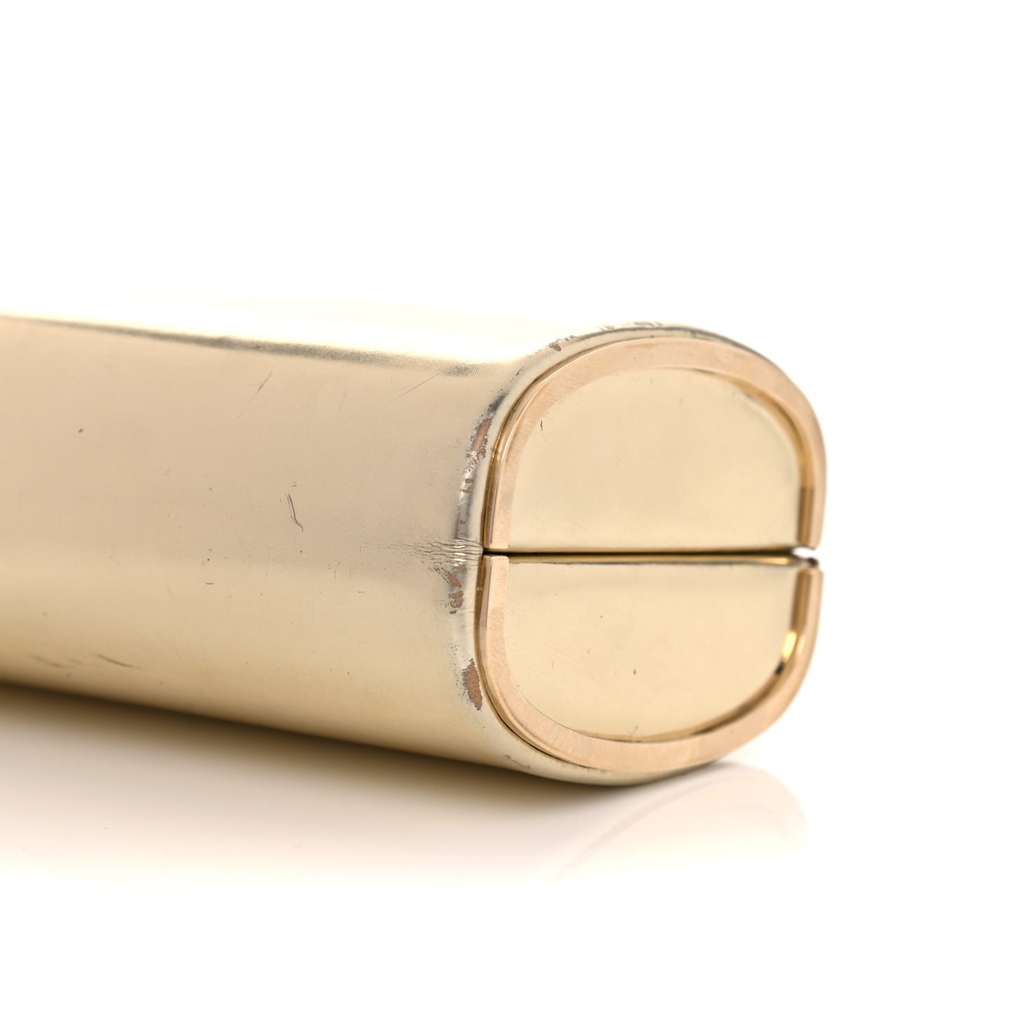 Mini Tube Clutch Gold