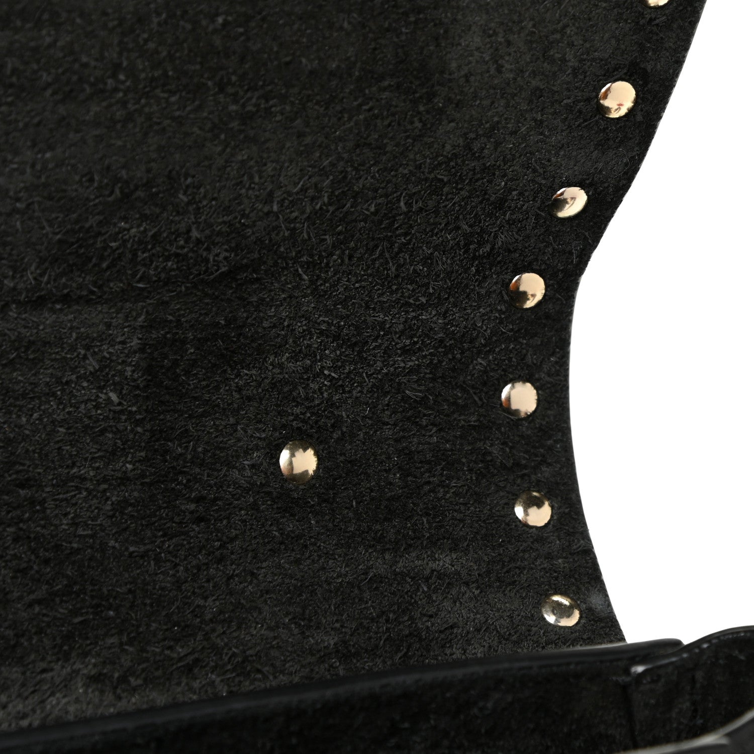 Valentino Garavani Grained Calfskin Rockstud Saddle Bag Black 13 of 16