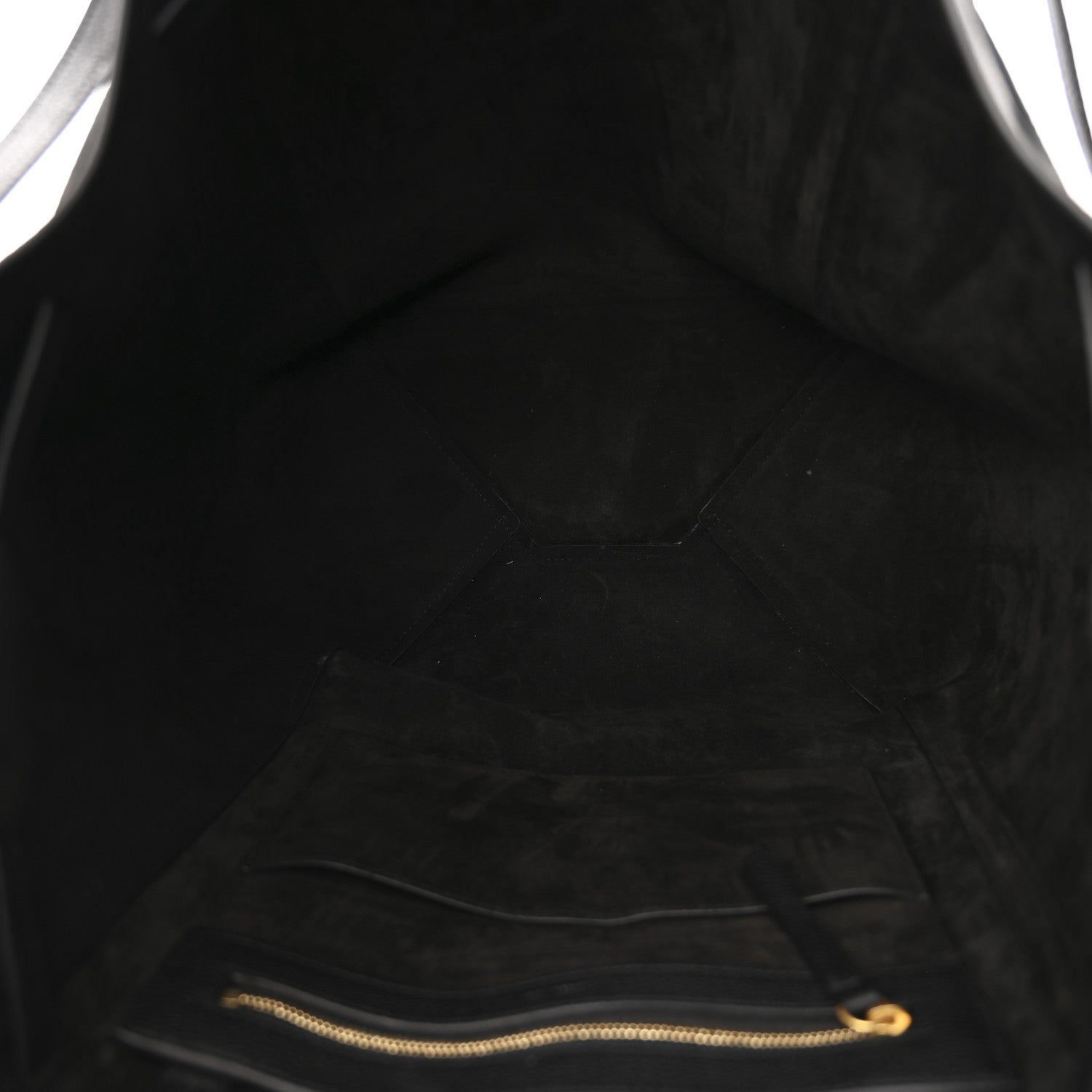 Celine Soft Grained Calfskin Medium Belt Cabas Phantom Black 5 of 10