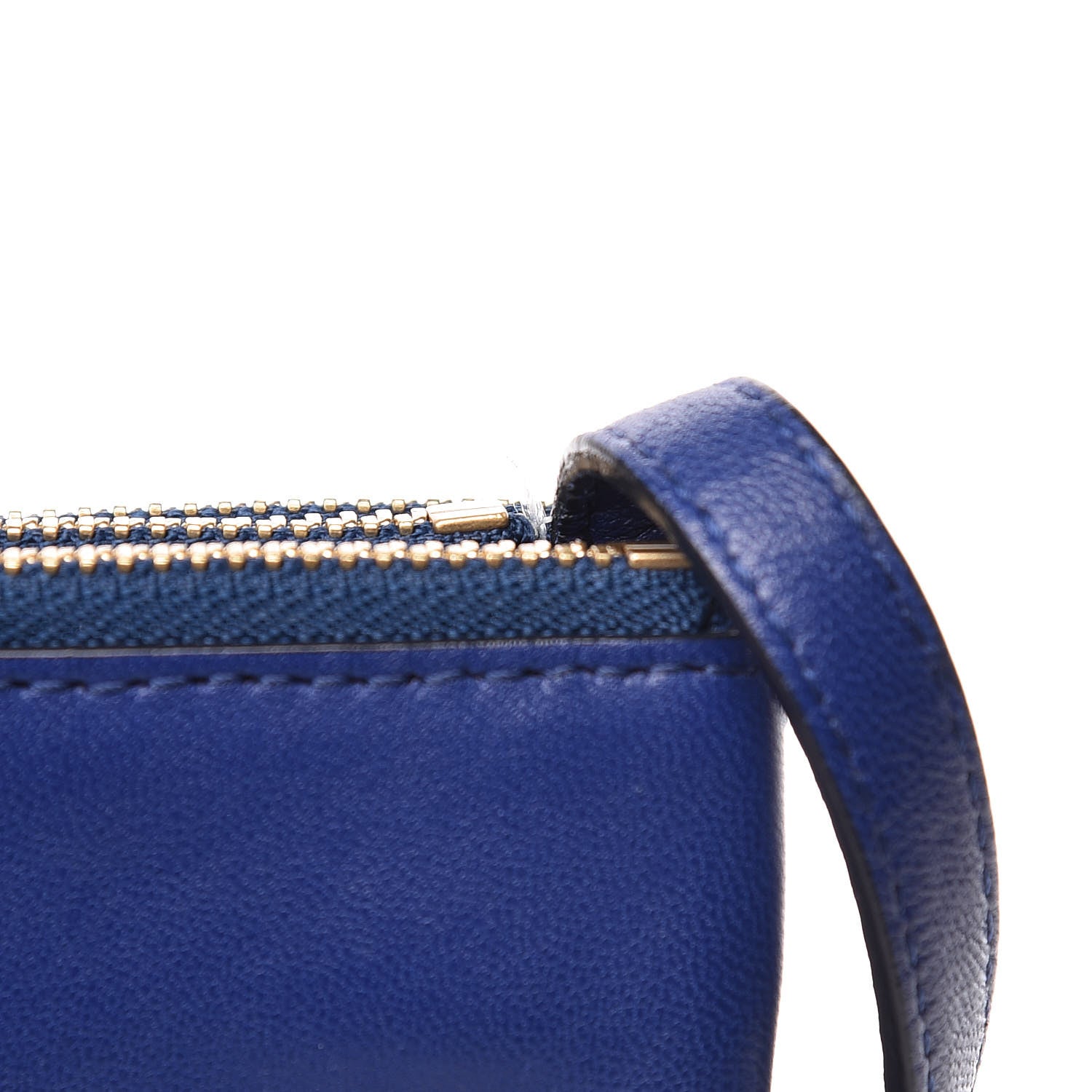 Celine Lambskin Large Trio Crossbody Bag Indigo 13 of 14