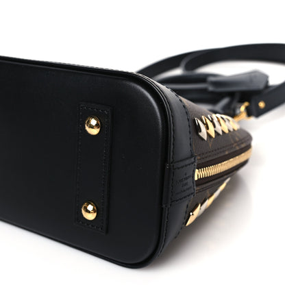 Louis Vuitton Monogram Macassar Studded Alma BB 8 of 8