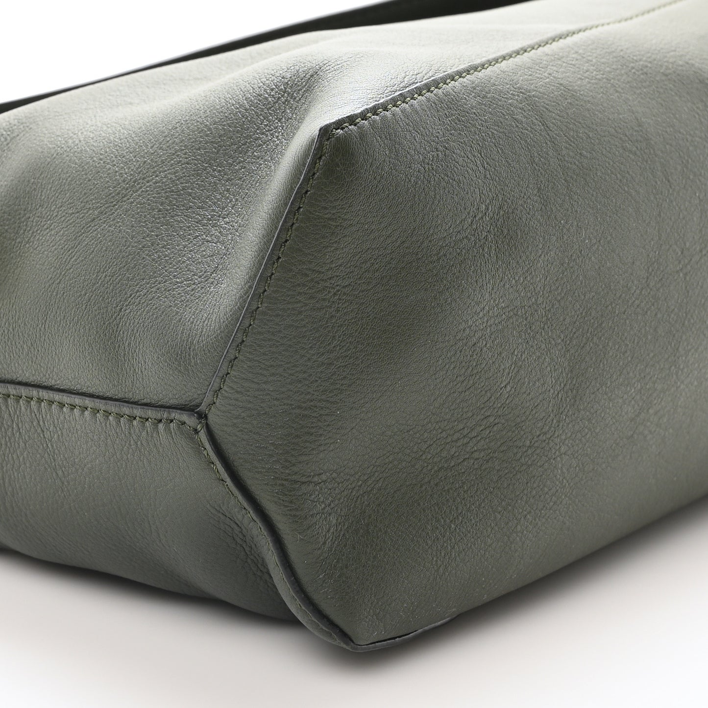 Calfskin Puzzle Hobo Army Green