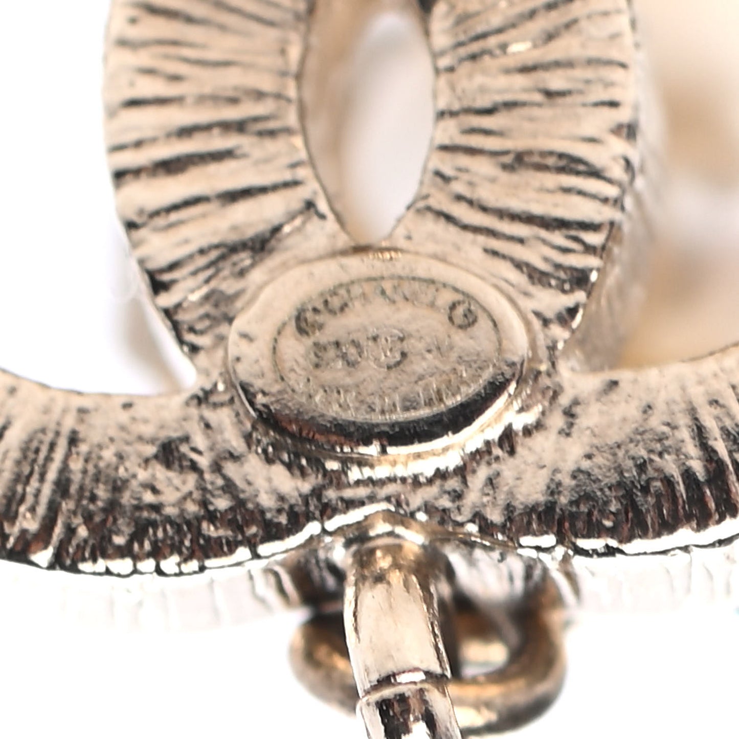 Baguette Crystal CC Pearl Drop Art Decoco Earrings Light Gold