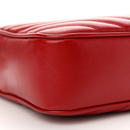 Saint Laurent Calfskin Matelasse Monogram Lou Camera Bag Rouge Eros 9 of 12