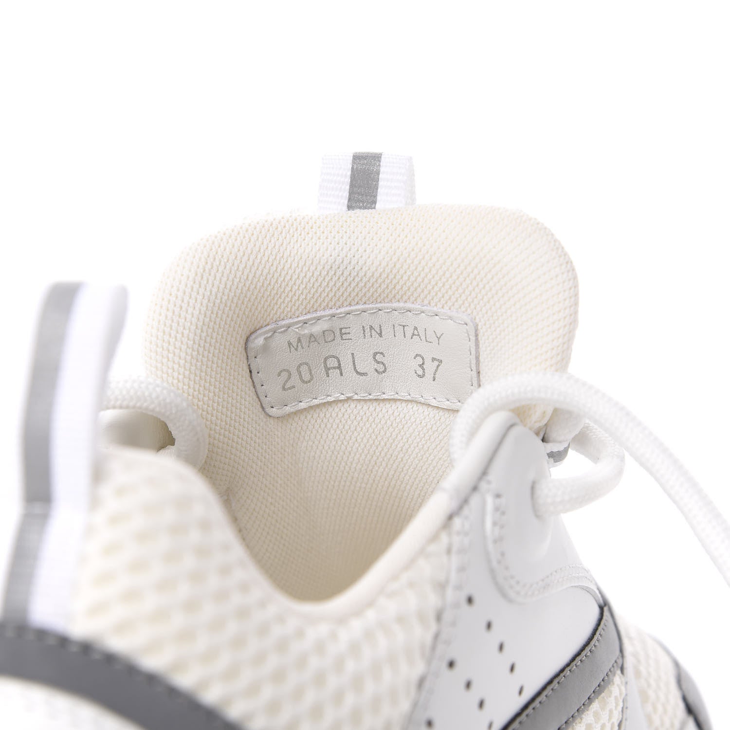 Christian Dior Technical Mesh Calfskin Mens B22 Sneakers 37 White 10 of 11