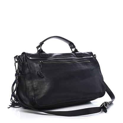 Proenza Schouler Lambskin Fringe Medium PS1 Satchel Black 3 of 12
