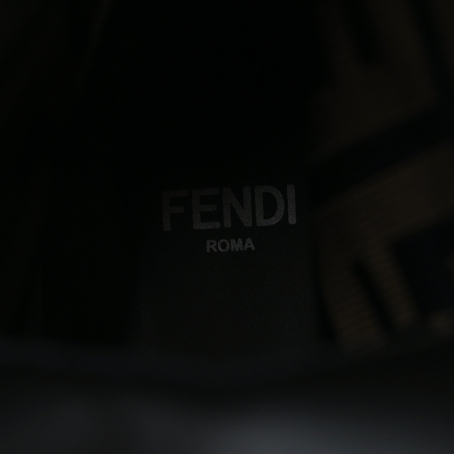 Fendi Calfskin Stretch Fabric FF Rockoko Biker Boots 37.5 Black Tobacco 7 of 7