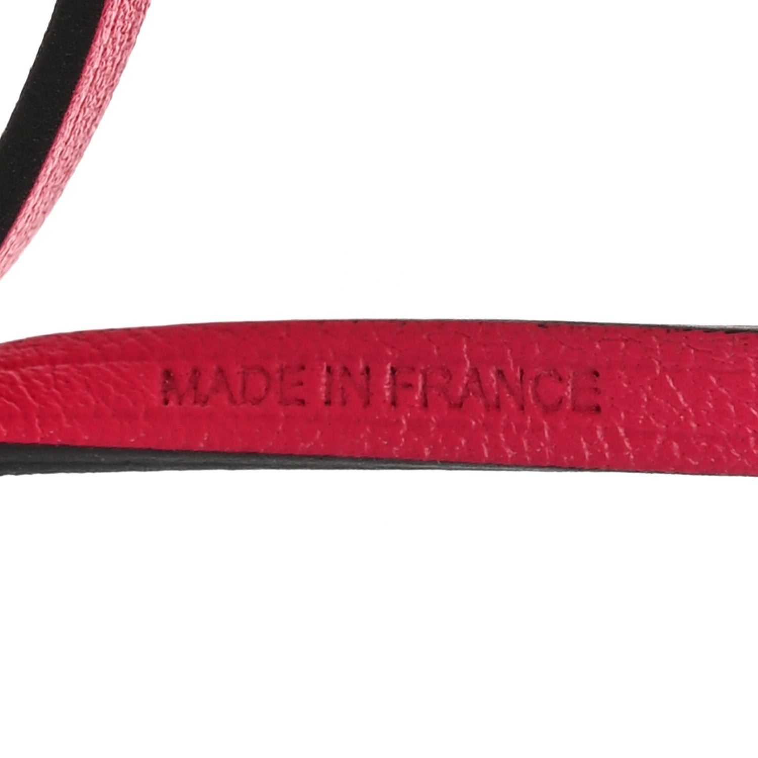 Hermes Milo Lambskin Swift Shopping Bag Charm Rose Mexico 3 of 4