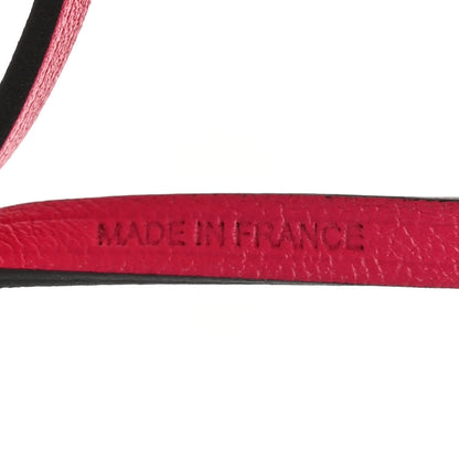 Hermes Milo Lambskin Swift Shopping Bag Charm Rose Mexico 3 of 4