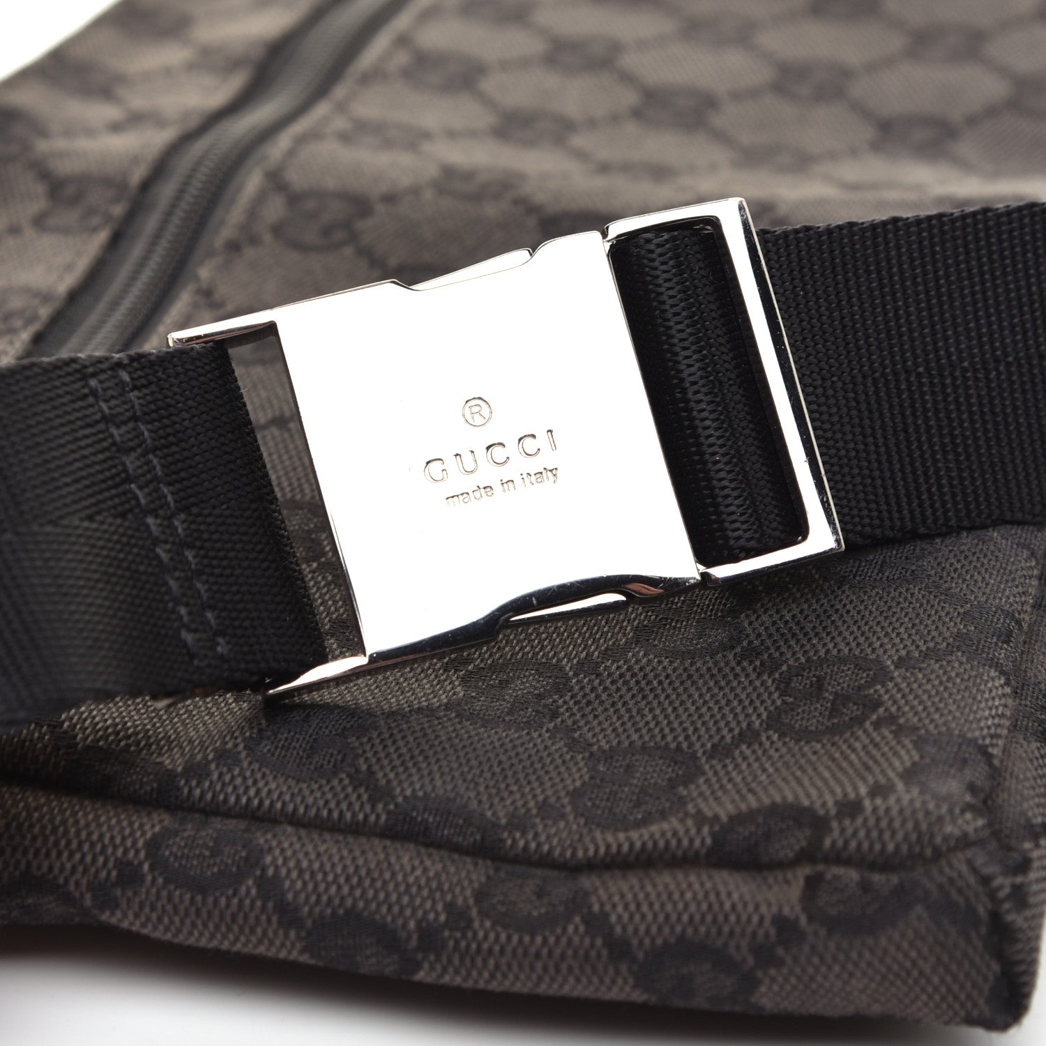 Gucci GG Monogram Double Pocket Belt Bag Black 12 of 12