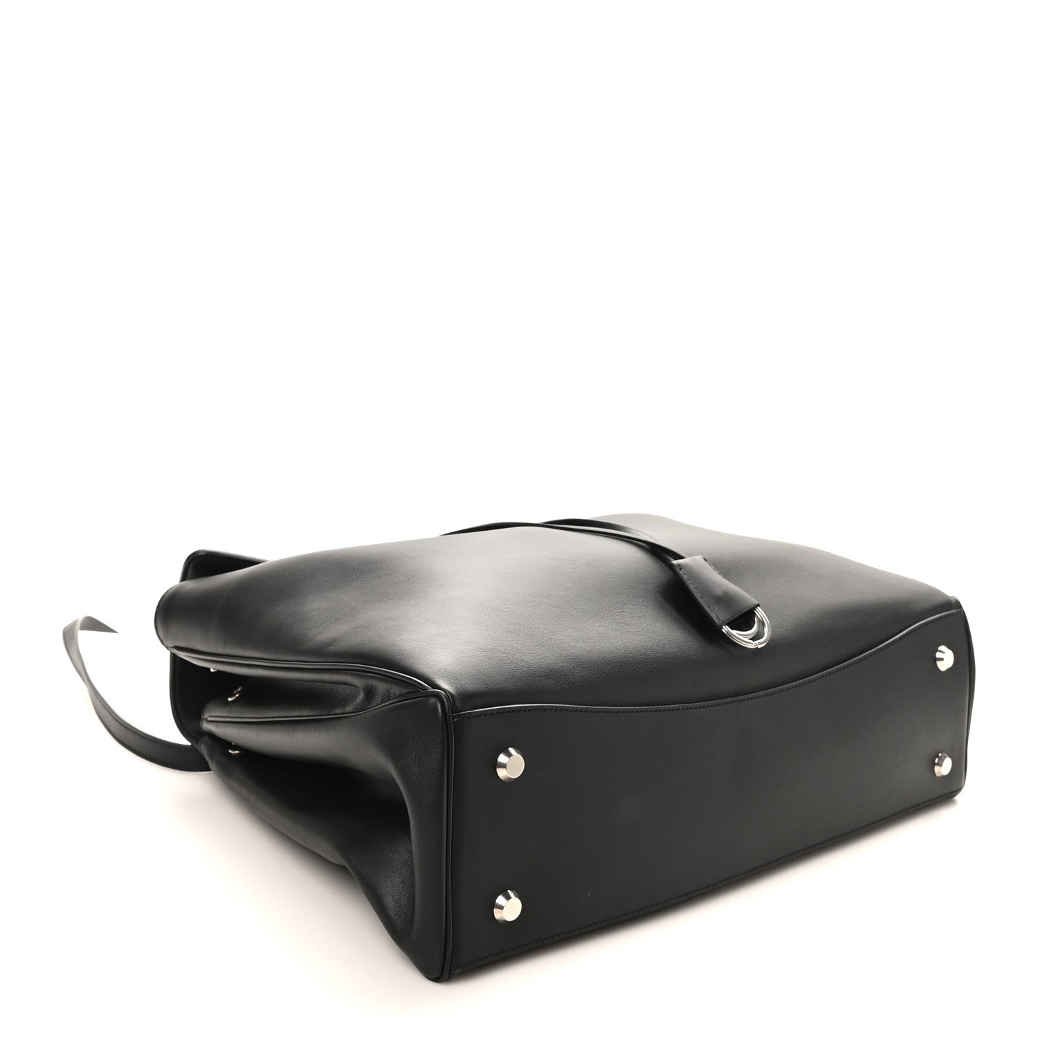 Balenciaga Smooth Calfskin Large Rodeo Top Handle Handbag Black 4 of 9