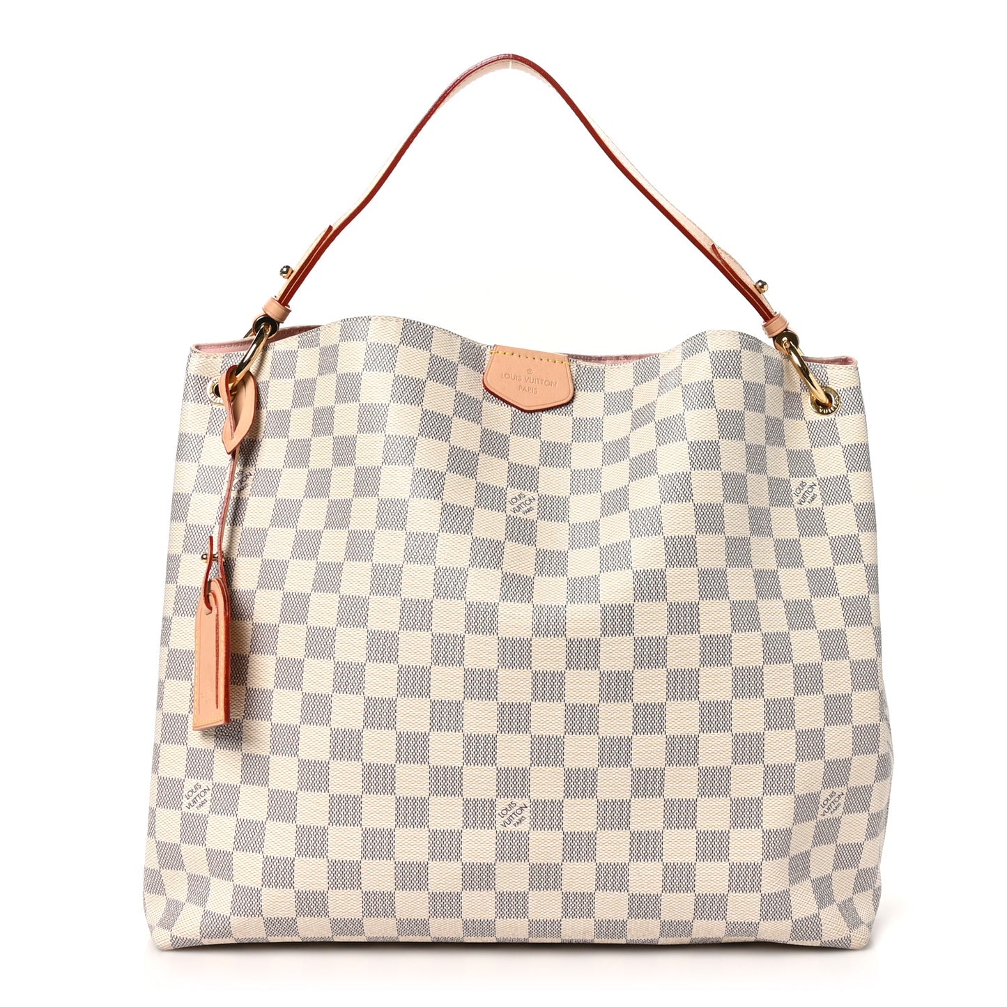 Damier Azur Graceful MM Rose Ballerine