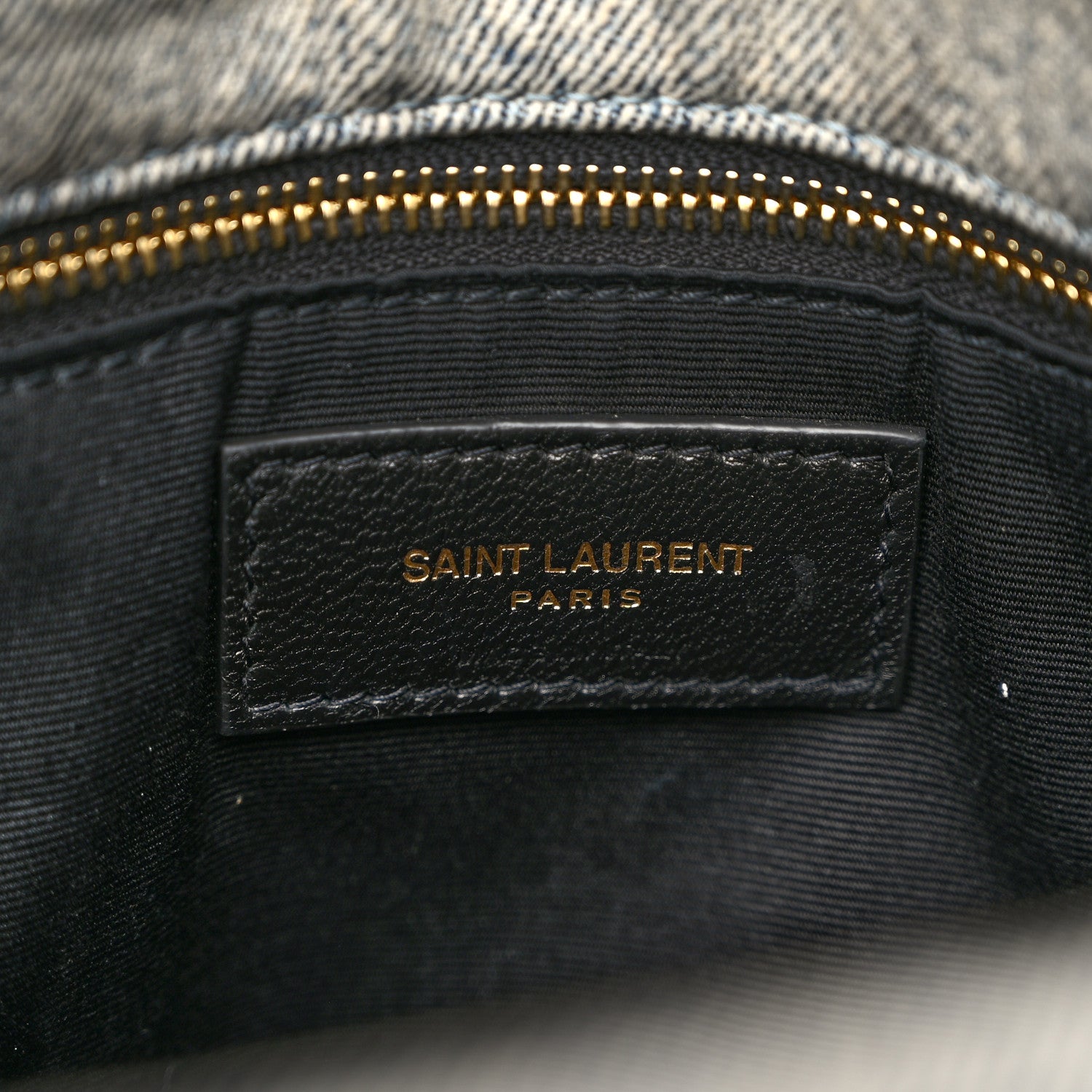 Saint Laurent Denim Quilted Small Loulou Puffer Monogram Chain Satchel Azur 6 of 10