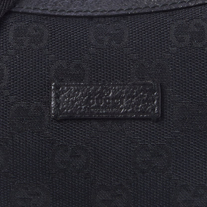 Gucci Monogram Medium Half Moon Hobo Black 7 of 9