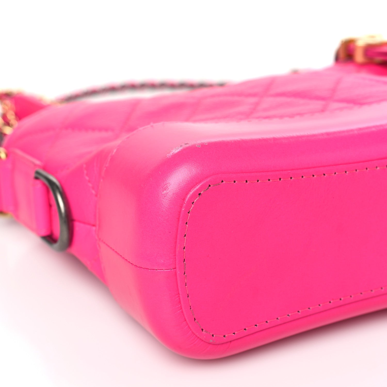 Chanel Goatskin Quilted Small Gabrielle Hobo Pink 9 of 14