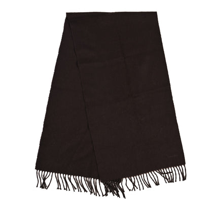 Hermes Cashmere Fringe Stole Dark Brown 2 of 3
