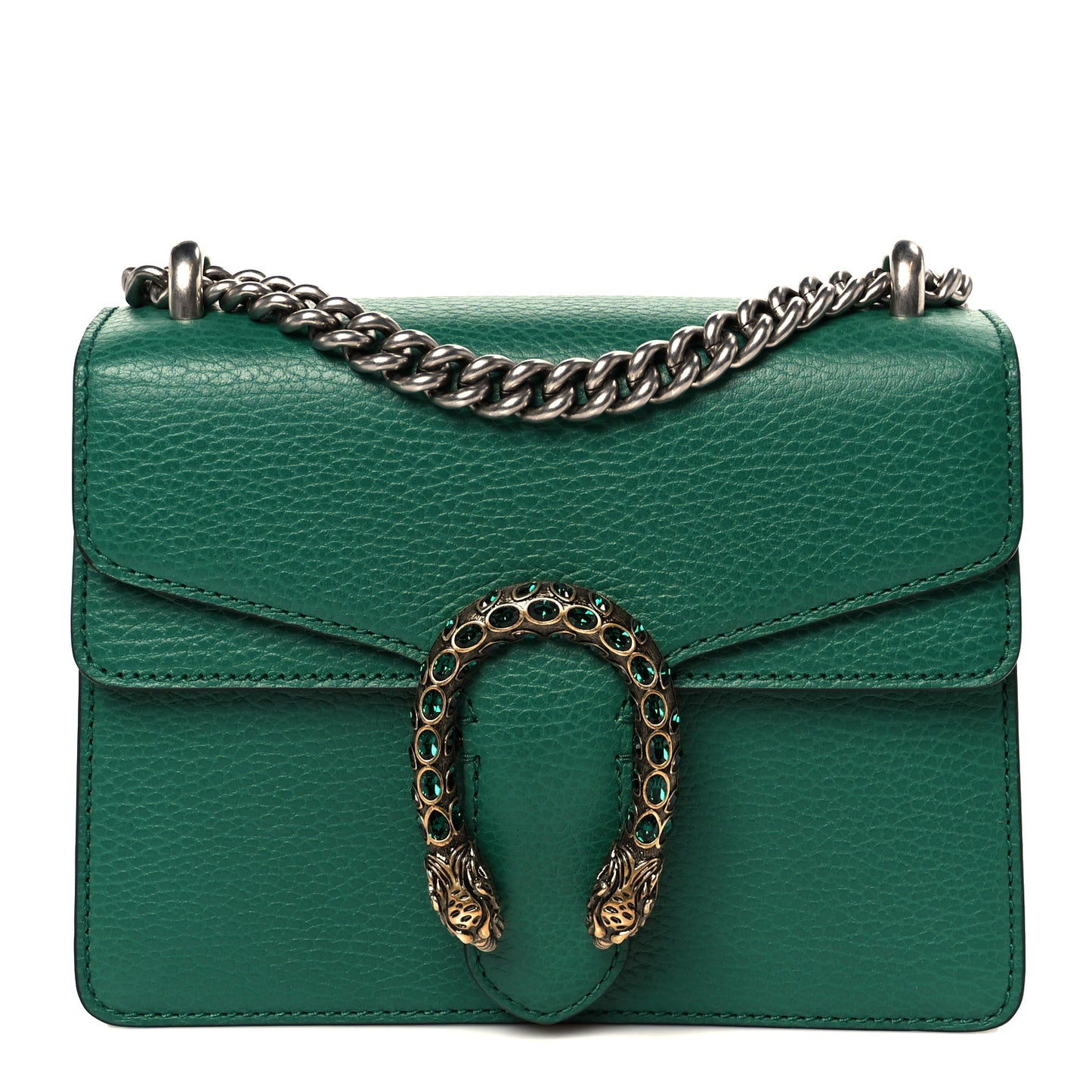 Calfskin Mini Dionysus Shoulder Bag Emerald