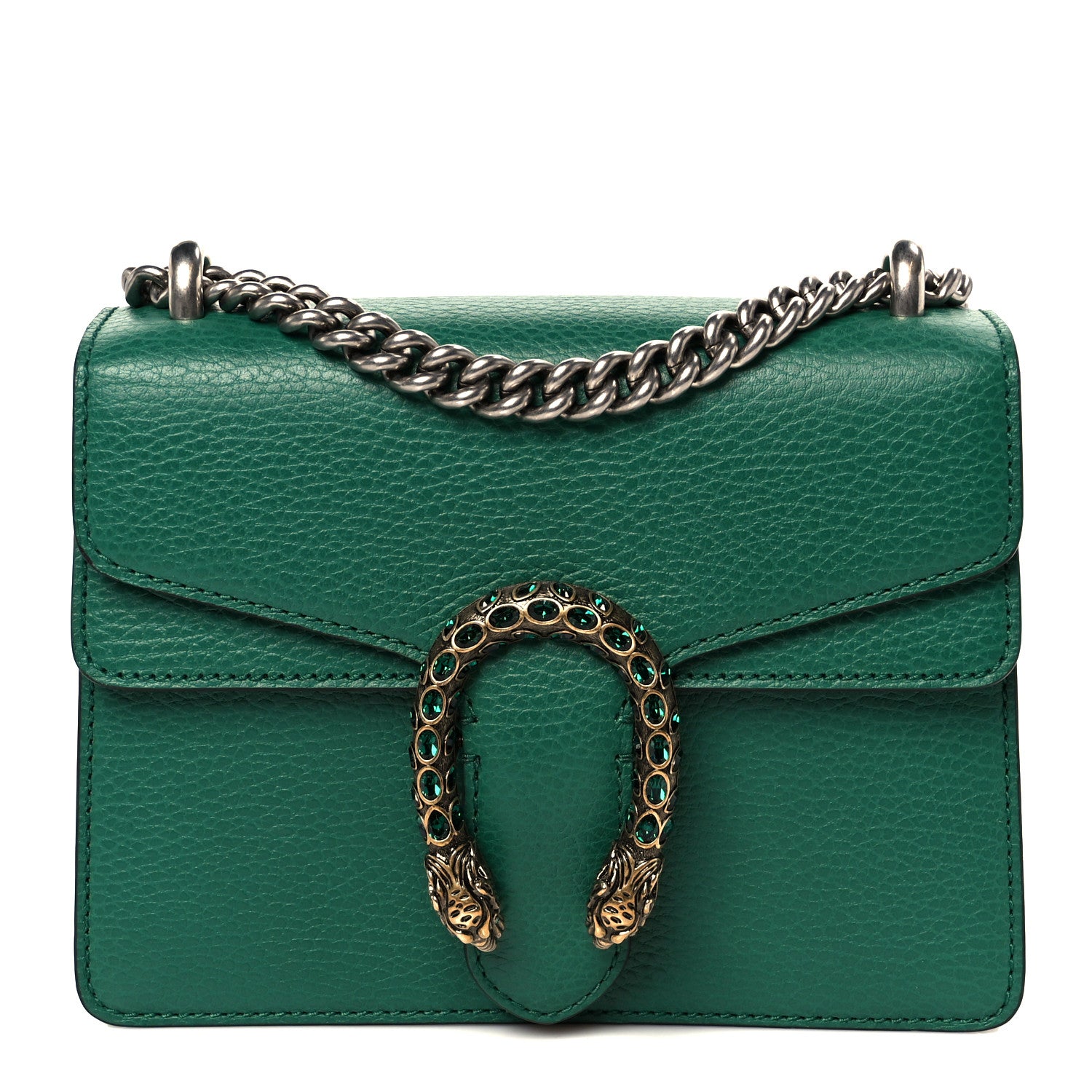 Gucci Calfskin Mini Dionysus Shoulder Bag Emerald 1 of 12