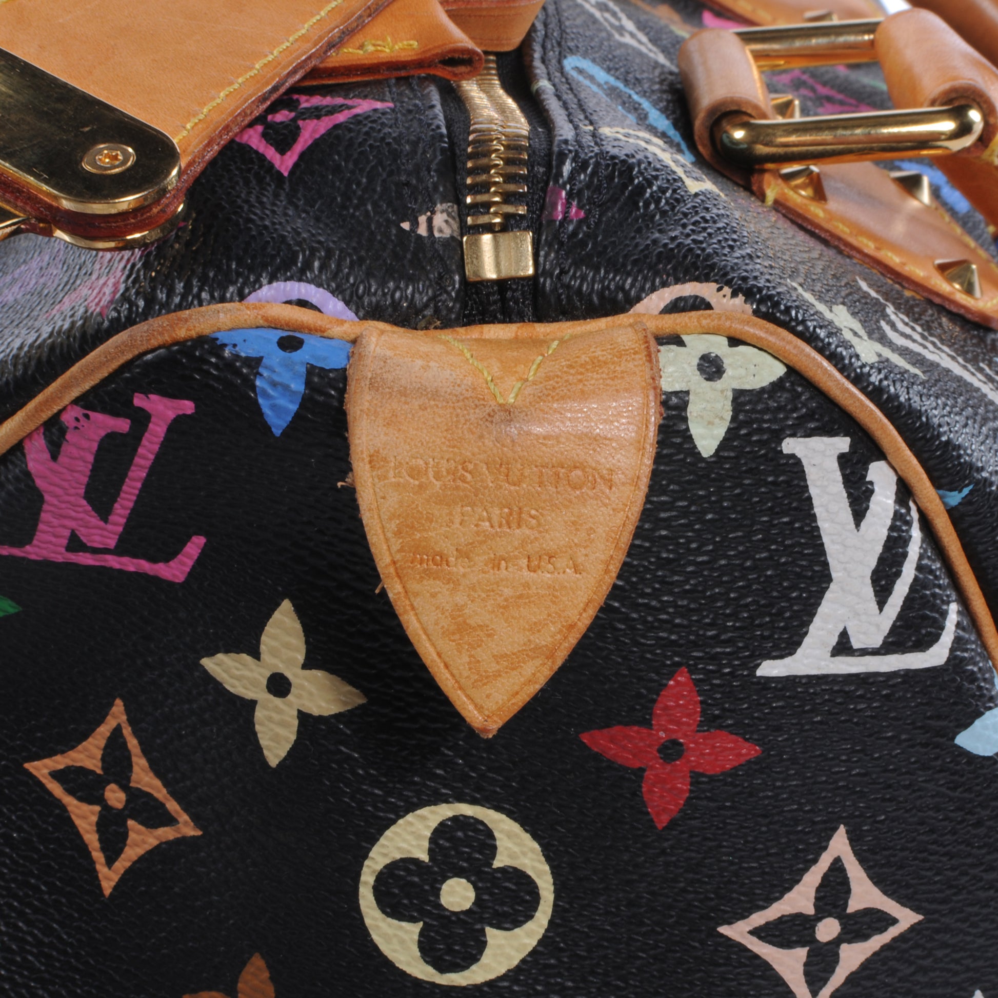 Louis Vuitton Monogram Multicolor Speedy 30 Black 5 of 8