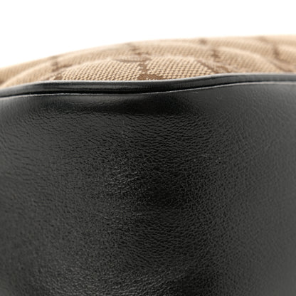 Gucci Monogram Matelasse Diagonal Small GG Marmont Chain Shoulder Bag Beige Black 11 of 13