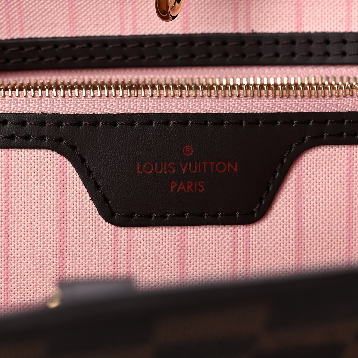 Louis Vuitton Damier Ebene Neo Neverfull MM Rose Ballerine 6 of 10