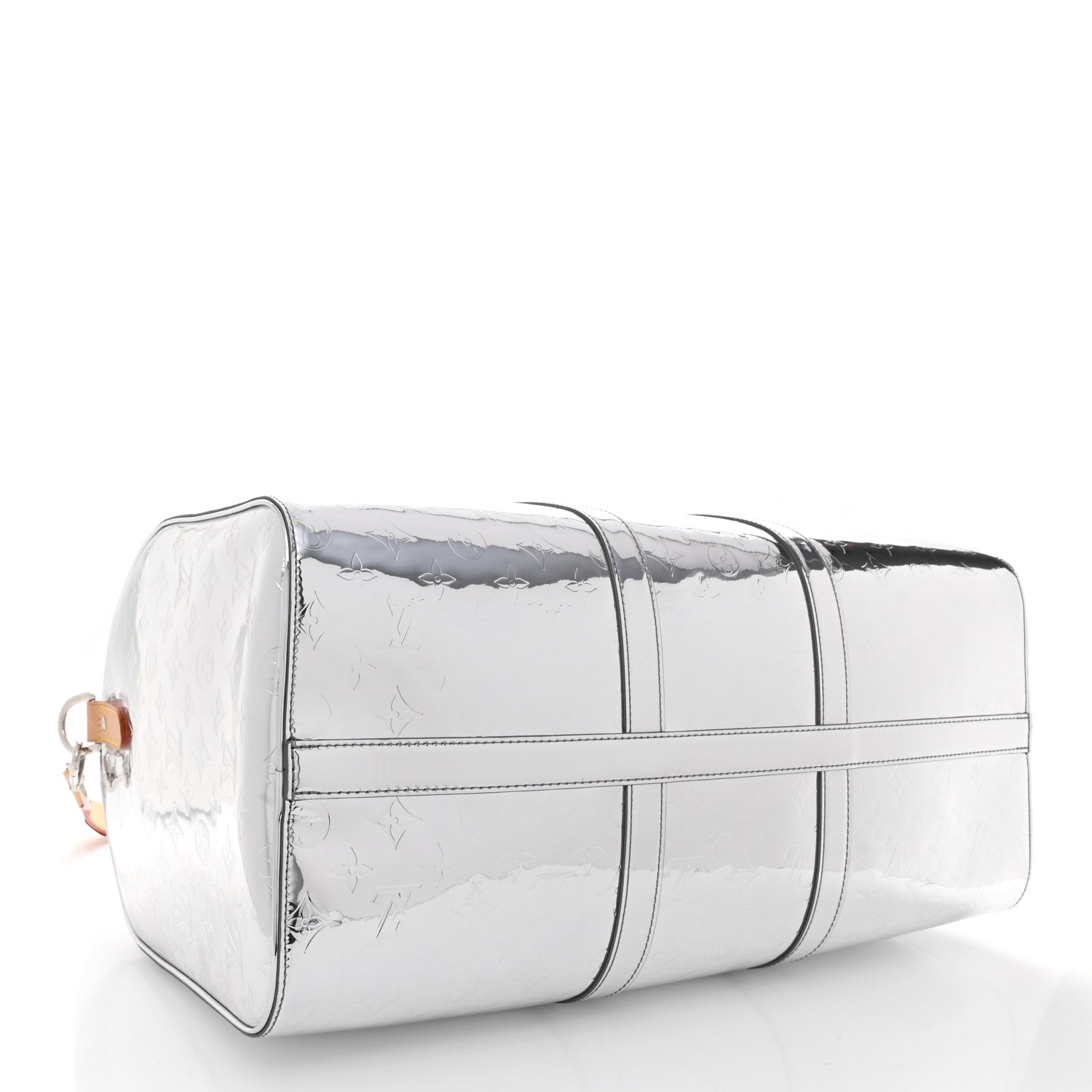 Louis Vuitton Monogram Mirror Keepall Bandouliere 50 Silver 4 of 11