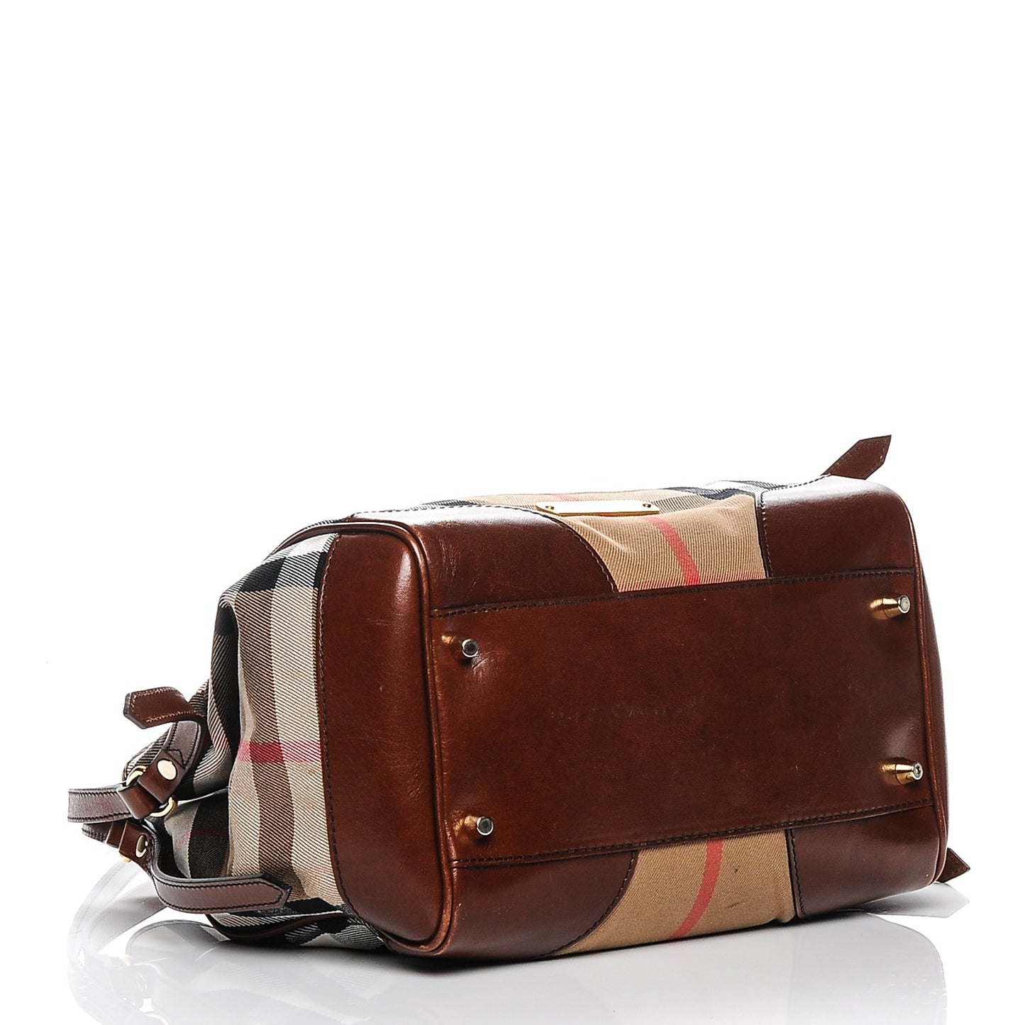House Check Small Canterbury Tote Dark Tan