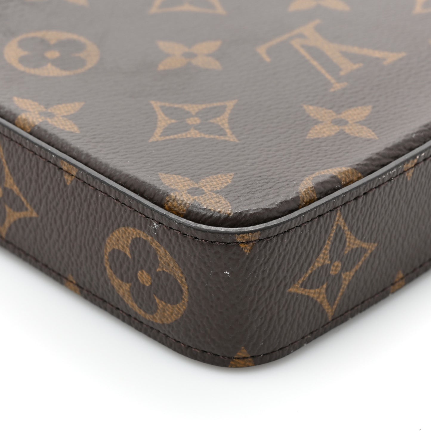 LOUIS VUITTON Monogram Pochette Felicie Chain Wallet Fuchsia