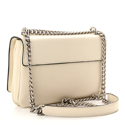 Prada Glace Calfskin Chain Crossbody Bag White 3 of 11